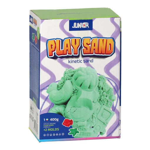 Picture of KINETIC SAND WITH MOULDS GREEN 400G